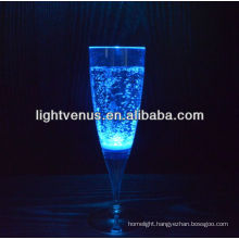 Liquid active led purple drinking glass